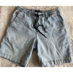 US Polo Assn Men's Denim Shorts Elastic‎ Waist Casual Blue Size M